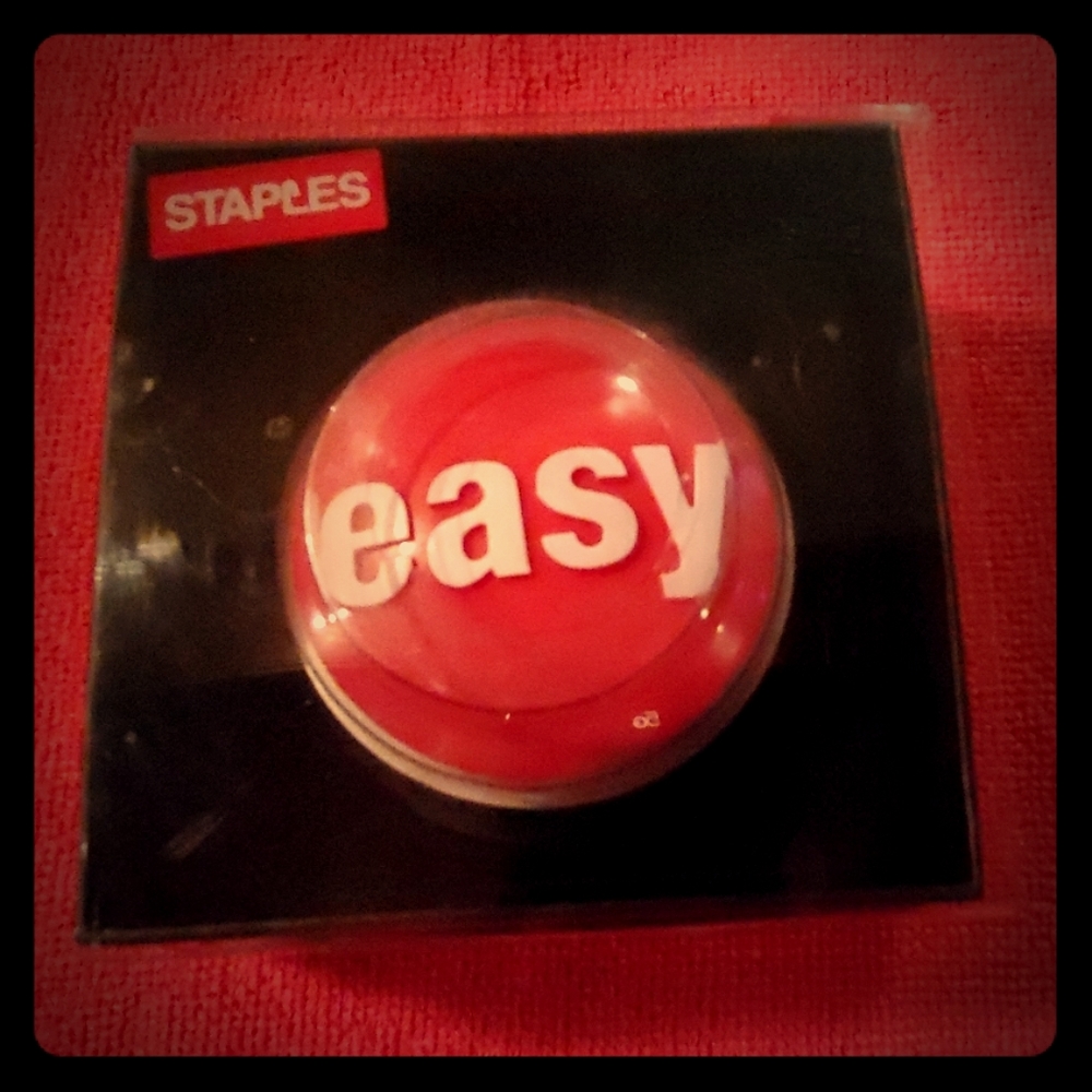 Brand new Staples Easy Button